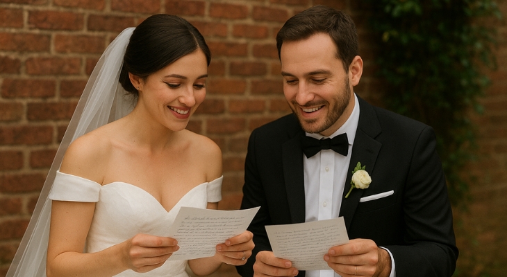 Handwritten Notes In Your Wedding Photos